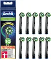 Produktbild: Oral-B Cross Action 10x Original Schwarz Ersatz Zahn Aufsteck Bürstenköpfe