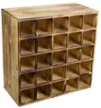 Produktbild: Kistenkolli Altes Land grosses geflammtes Weinregal in DREI verschiedenen Ausführungen für bis zu 25 Flaschen 52 x 25 x 52 cm Wein Regal | Flaschenregal (Geflammt 25er)