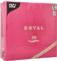 Produktbild: Servietten Papstar Royal Collection, 5 x 50 Stück, 1/4-Falz, Stoffoptik, 400 x 400 mm, Papier, fuchsia 660995