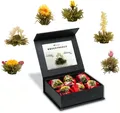 Produktbild: Teeblumen Mix 6er ErblühTee Weißer Tee in edeler Magnetbox mit Silberprägung