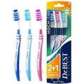 Produktbild: Dr.Best Dr. Best, eine Reihe von Zahnbürsten, weich, mittel und hart, 3 Teile (Mittel, 3x) (4956142009)