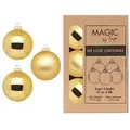 Produktbild: Christbaumkugel - WE Love Christmas - Magic by Inge - 6 Stück / 10cm (Inkagold)
