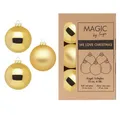 Produktbild: MAGIC by Inge Weihnachtsbaumkugel, Weihnachtskugeln Glas 10cm 6 Stück - Inkagold