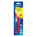 Produktbild: Pelikan 971234 - Schulfüller Pelikano P480 M, rot + 2 Patronen GTP blau