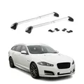 Produktbild: Dachträger Grundtäger für Jaguar XF Kombi 2012-2016 100kg Alu Silber 2 tlg ABE