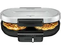 Produktbild: ROMMELSBACHER Waffel Automat WA 1250, für 2 Herzwaffeln, je 16 cm, Ø Antihaftbeschichtung, Backampel, stufenlos regelbar, 1250 Watt, schwarz/silber