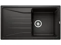 Produktbild: BLANCO SONA 5 S | Granitspüle aus SILGRANIT schwarz | Einbauart: Einbau von Oben | reversibel | für 50 cm breite Unterschränke | Großes Becken | Reinigungsfreundliche Öberfläche | [86x50x20,2 cm]