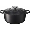 Produktbild: Le Creuset Signature Roaster round 24cm black Schwarz (21177240000430)