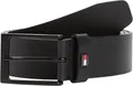 Produktbild: Tommy Hilfiger Herren Gürtel Layton 3,5 cm Ledergürtel, Schwarz (Black), 85 cm