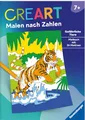 Produktbild: Ravensburger CreArt Malen nach Zahlen ab 7: Gefährliche Tiere, Malbuch, 24 Motive