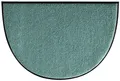 Produktbild: Erwin Müller Fußmatte halbrund Mainz, Schmutzfangmatte, Sauberlaufmatte Uni Jade Größe 50x75 halbrund - rutschfest, pflegeleicht, für Fußbodenheizung geeignet (weitere Farben, Größen)
