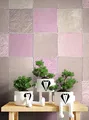 Produktbild: NEWROOM Tapete Rosa Vliestapete Fliesen - Fliesenoptik Vintage Beige Taupe Mosaik Kacheln Mustertapete Modern Orientalisch inkl. Tapezier-Ratgeber