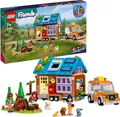 Produktbild: LEGO 41735 Friends Mobiles Haus, Camping-Spielzeug mit Auto, Tieren und Mini-Puppen Leo, Paisley & Liann im Wald, Geschenk zum Geburtstag aus der Serie 2023