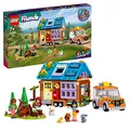 Produktbild: LEGO 41735 Friends Mobiles Haus, Camping-Spielzeug mit Auto, Tieren und Mini-Puppen Leo, Paisley & Liann im Wald, Geschenk zum Geburtstag aus der Serie 2023