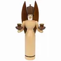 Produktbild: Seiffener Volkskunst Schalling | Lichterfiguren Erzgebirgsfiguren | Erzgebirgskunst Weihnachtsfiguren | Engel lasiert 36 cm