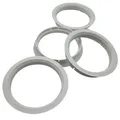 Produktbild: 4x Zentrierringe 72,5 x 65,1 / 72,5 auf 65,1 Weiss kompatibel mit Borbet / 72,5