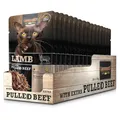 Produktbild: LEONARDO Frischebeutel [16x70g Lamb mit Fleischstreifen] Pulled Beef | Getreidefreies Nassfutter für Katzen | Alleinfuttermittel Katzenfutter