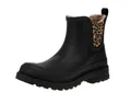 Produktbild: VERBENAS 9302180944 Lua Mate Animal Fur - Damen Chelsea Boots - Black-Sand-Leo, Größe:41 EU