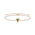 Produktbild: THOMAS SABO Damen Armband Gold Little Secret Ananas 925 Sterlingsilber LS129-472-7-L20V