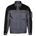 Produktbild: ARTMAS Professional Arbeitsjacke Professionelle Herren-Arbeitsjacke, Winddicht Jacke für den Installateur, Belüftung auf der Rückseite, mit Taschen, leichte, verstärkte Schutz; graue Farbe; (56)