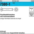 Produktbild: Flachkopfschraube ISO 7380-1 Innen-6kt M8x 35 A 2 200 Stück