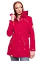 Produktbild: MARIKOO Damen Softshelljacke mit Kapuze Funktionsjacke Übergangsjacke Windbreaker B921 [B921 - Fuchsia Größe M - Gr. 38]