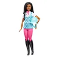 Produktbild: Barbie Puppe Brooklyn“ und Zubehör von Barbie Mysteries: Das geheimnisvolle Pferdeabenteuer“, inklusive Modepuppe, abnehmbarem Reitoutfit und Helm, HXJ39