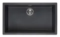 Produktbild: Reginox Amsterdam 72 Black Silvery Granit Spülbecken 720x400 schwarz