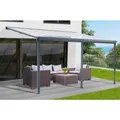 Produktbild: FLORAWORLD Terrassenüberdachung, Breite: 496 cm, Dach: Polycarbonat (PC), anthrazit - grau