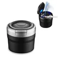 Produktbild: Besylo Auto-Aschenbecher Easy Clean Up Abnehmbarer Autoaschenbecher mit LED-L...