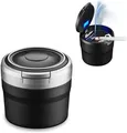 Produktbild: Besylo Auto-Aschenbecher Easy Clean Up Abnehmbarer Autoaschenbecher mit LED