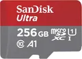 Produktbild: SanDisk Ultra 256 GB microSDXC UHS-I-Karte für Chromebook mit SD-Adapter (Für Smartphones und Tablets, A1, Class 10, U1, Full HD-Videos, bis zu 150 MB/s Lesegeschwindigkeit) 10 Jahre Garantie
