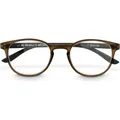 Produktbild: Hama Lesehilfe, recycelter Kunststoff, Transparent Braun/Schwarz Matt, +3,0 dpt (00096236)