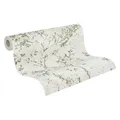 Produktbild: Livingwalls Tapete 396504 mit Ästen in Creme, Grün, Beige - hochwertige florale Tapete mit Design für verschiedene Räume - 10,05m x 0,53m - Made in Germany