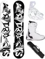 Produktbild: Airtracks Damen Snowboard-Set Freestyle Freeride BWF Lady Camber 150 + Snowboard Bindung Master W + Snowboardboots Master QL W 40+ Sb Bag