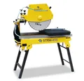 Produktbild: BAMATO Steintrenner STRM-455 Steintrennmaschine 2,2 kW 450mm Diamanttrennscheibe 230V, 45° schwenkbar, 150mm Schnitthöhe, Steinsäge, Kühlung, Fahrwerk