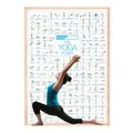 Produktbild: CLEAN SPORTS Yoga Poster DIN A2 mit 168 Asanas und Hatha Posen • Praktisches Asanas Plakat für Übungen Zuhause oder im Studio • Geschenkidee für Anfänger & Profis • Stilvolle Wanddeko
