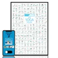 Produktbild: ® Yoga Poster DIN A2 168 Posen und Asanas Zubehör für Yoga-Studios und Zuhaus...