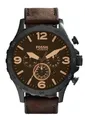 Produktbild: Fossil Chronograph NATE JR1487, Quarzuhr, Armbanduhr, Herrenuhr, Stoppfunktion, Lederarmband, Datum