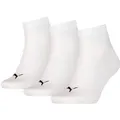 Produktbild: Puma 3-Pack-Herren weiße Schuhfuttersocken