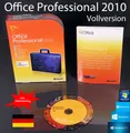 Produktbild: Microsoft Office Professional 2010 Vollversion Box + CD Deutsch Zweitnutzung OVP