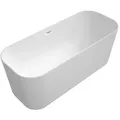 Produktbild: Villeroy und Boch Finion Rechteck-Freistehwanne 177FIN7A100V2RW 170 x 70 cm, Design-Ring, stone white, chrom