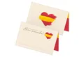 Produktbild: itenga Papierdekoration itenga 48x Tischkarten Platzkarten SPANIEN, Motiv mit spanischer Flag