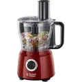 Produktbild: Russell Hobbs Küchenmaschine Multi [Standmixer/Mixer/Hackmesser/Hackmesser/Geriebener/Mixer] Desire Red (Mischfunktion, Zerkleinern & Reiben, spülmaschinengeeignete Zubehörteile, 600 W)