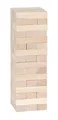 Produktbild: goki HS530 Geschicklichkeitsspiel Wackelturm, 7,5 x 7,5 x 25,5 cm, Holz, 51 Teile, fördert Feinmotorik & Konzentration, ab 4 Jahren
