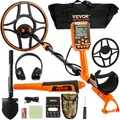 Produktbild: VEVOR Profi Metalldetektor Goldsucher Golddetektor mit Bluetooth-Headset 7Modi