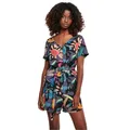 Produktbild: Urban Classics Damen Ladies Short Viscose Belt Jumpsuit blackfruity, 5XL