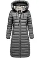 Produktbild: REPUBLIX Damen Gefütterte Winter Jacke Mantel Parka mit großer Kapuze RJ-8022 Dunkelgrau 3XL