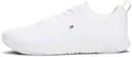 Produktbild: Tommy Hilfiger Herren Runner Sneaker Corporate Knit Rib Runner Sportschuhe, Weiß (White), 43