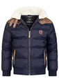 Produktbild: Geographical Norway warme Winterjacke Designer Herren Winter Stepp Jacke [GeNo-31-Navy-Gr.S]